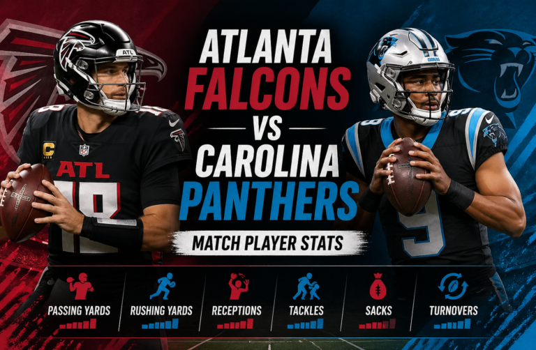 Atlanta Falcons vs Carolina Panthers Match Player Stats
