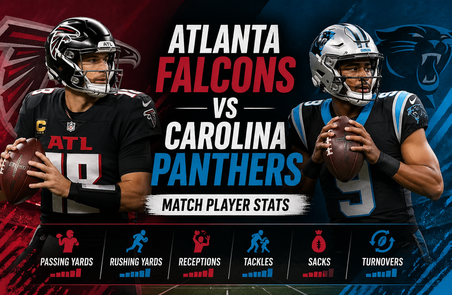 Atlanta Falcons vs Carolina Panthers Match Player Stats