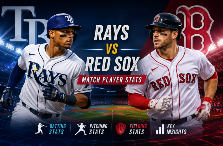 Tampa Bay Rays vs Red Sox Match Player Stats