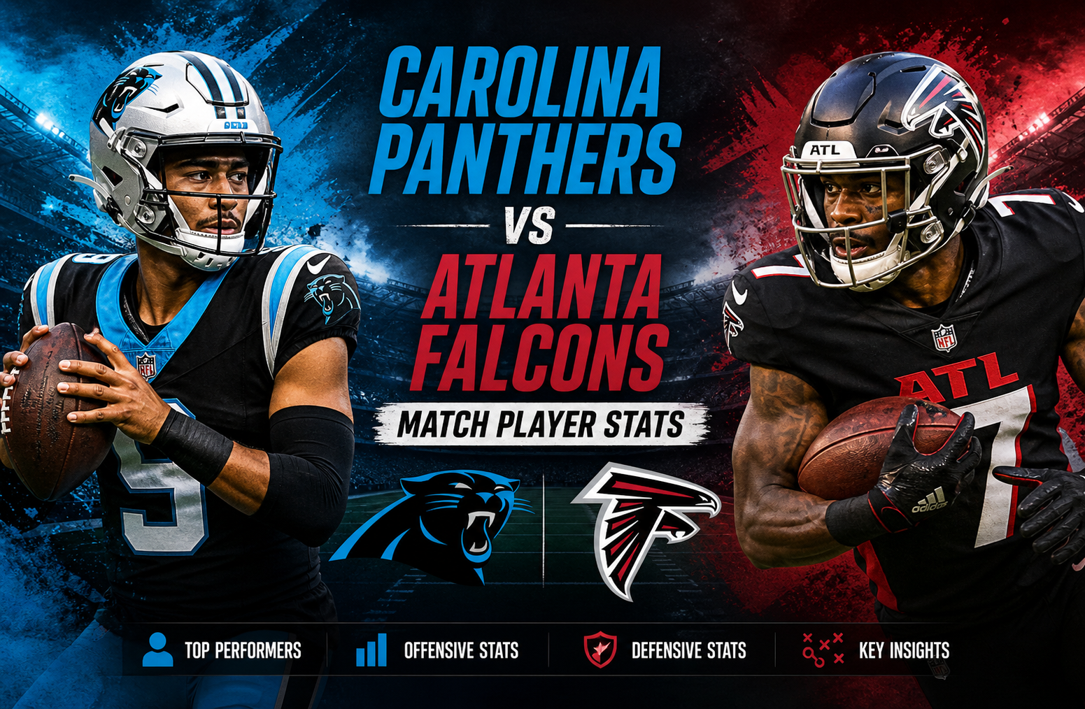 Carolina Panthers vs Atlanta Falcons Match Player Stats