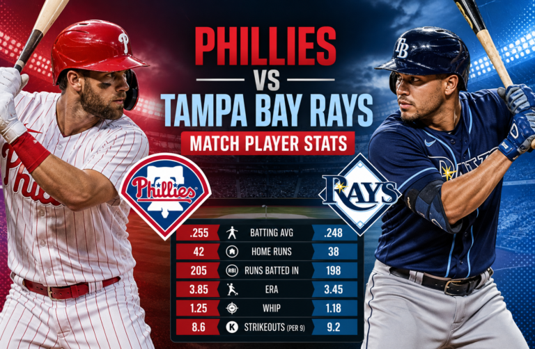 Phillies vs Tampa Bay Rays Match Player Stats