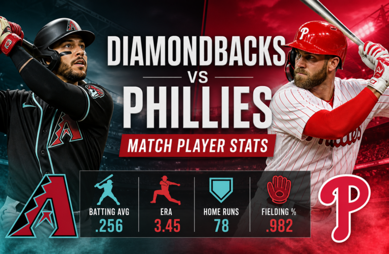 Diamondbacks vs Phillies Match Player Stats