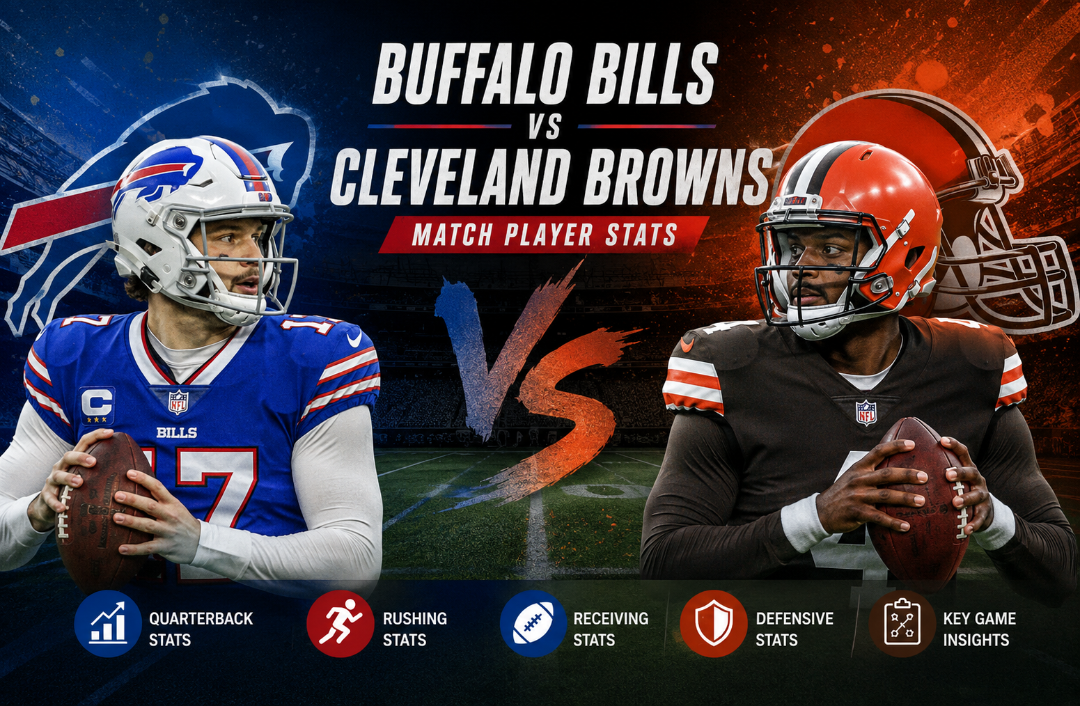 Buffalo Bills vs Cleveland Browns Match Player Stats
