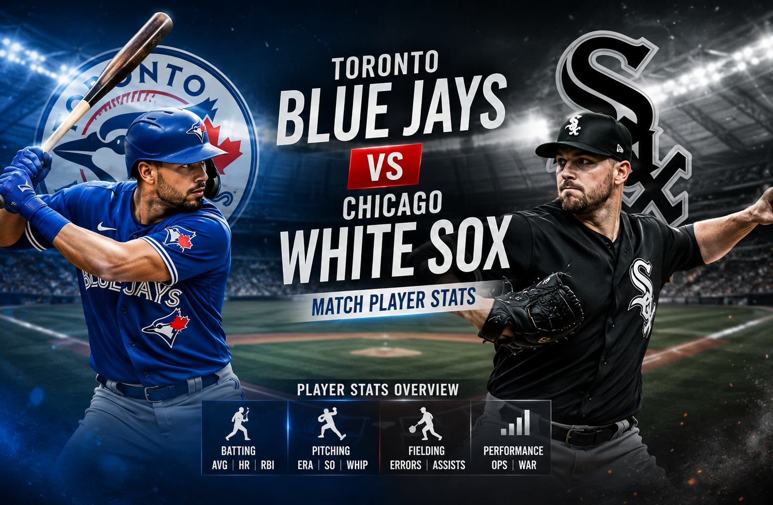 Toronto Blue Jays vs Chicago White Sox Match Player Stats Guide
